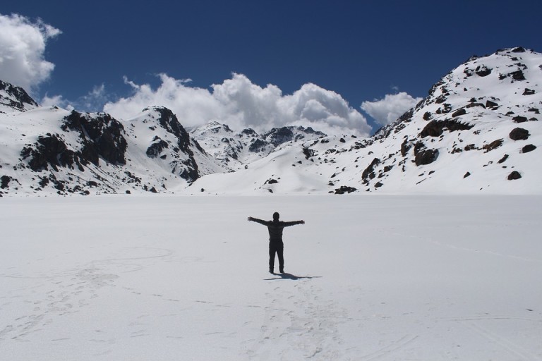 Snow capped Mountains in Langtang Region