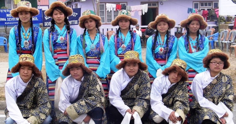 Younger Generations of Sherpa in Traditional-Costumes