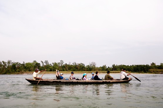 Canoe ride in Chitwan National Park